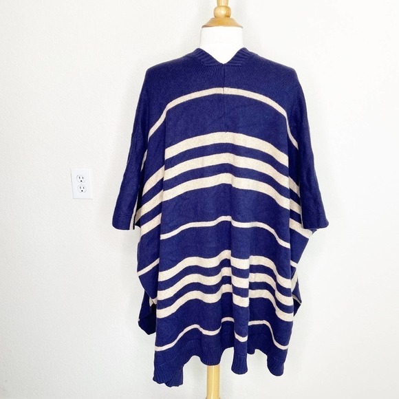 GAP Oversized Striped Poncho Cardigan O/S - Picture 5 of 6